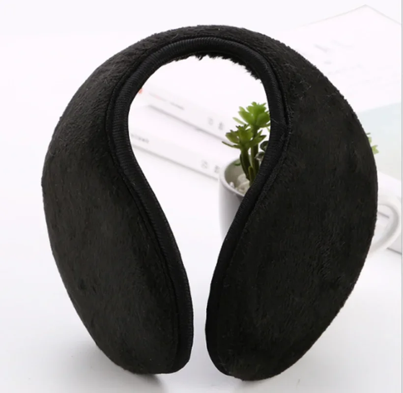 ผู้ชายผู้หญิงWindproof EarmuffsหูWarm Protector Thicken Plushฤดูหนาวขนแกะขี่จักรยานกลางแจ้งด้านหลังHead Bandนุ่มหูMuffs
