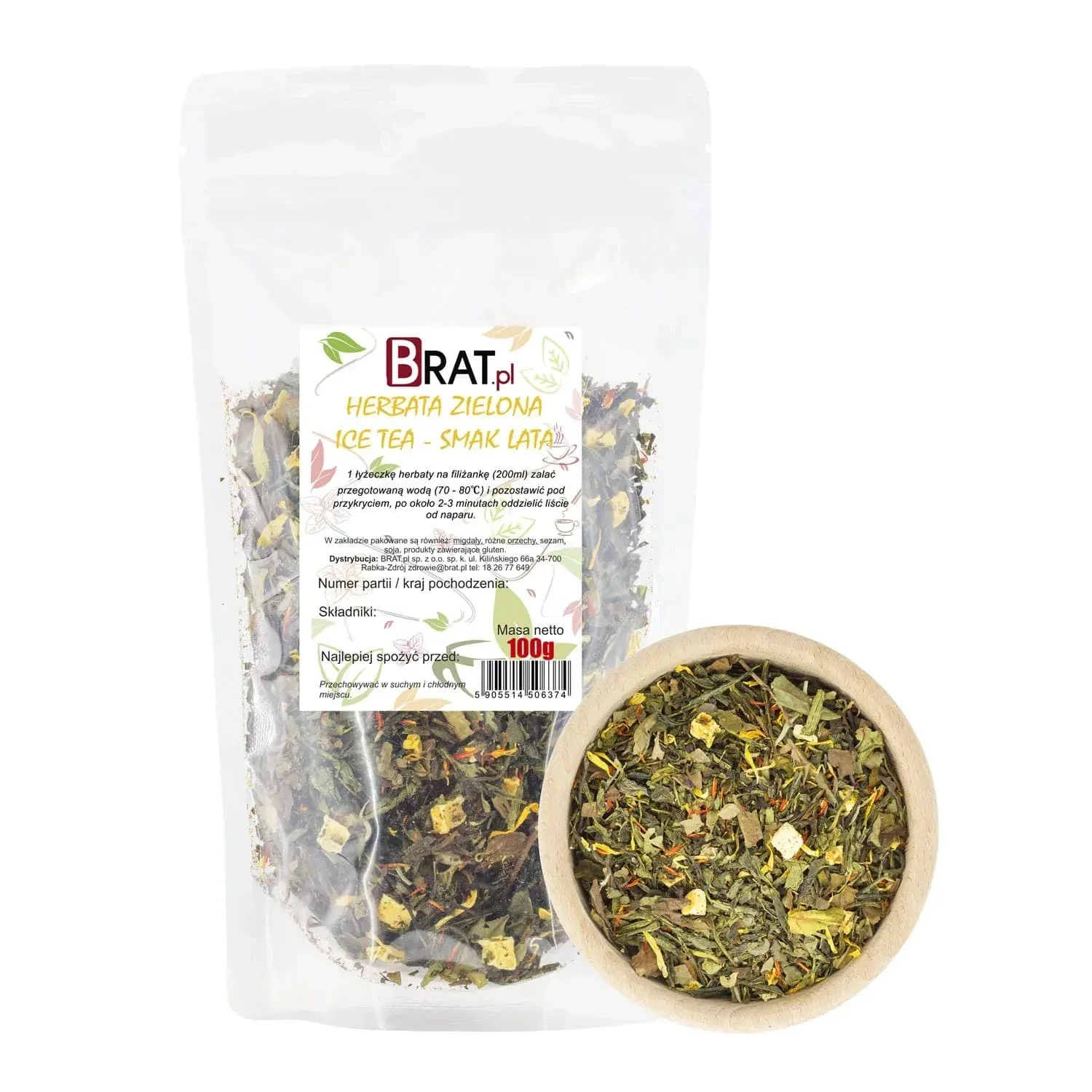 Herbata zielona - Ice Tea Smak Lata 100g