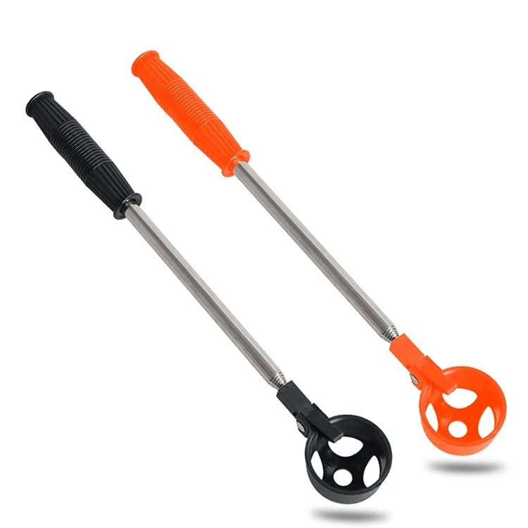 Strumento di raccolta professionale per palline da golf in acciaio inossidabile con manico telescopico per l'allenamento del campo