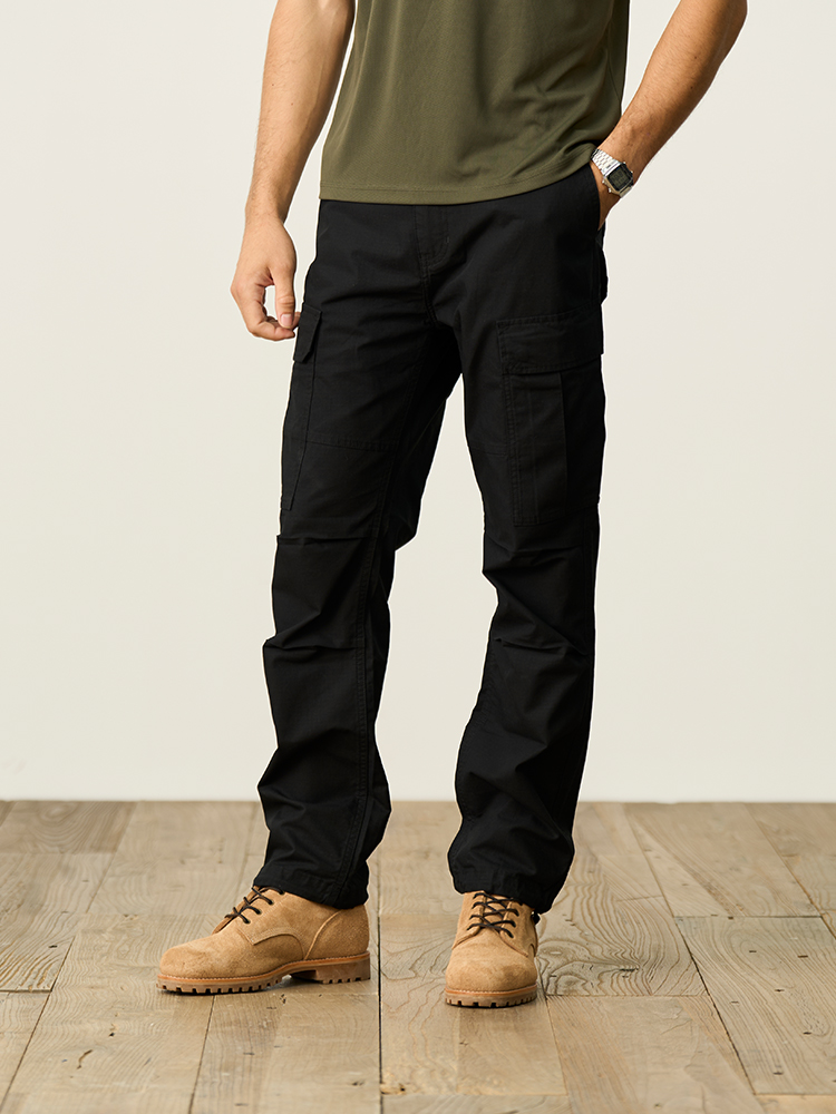 SIMWOOD 2025 pantalones tácticos de carga militar para hombres Ripstop pantalones de senderismo al aire libre de combate elásticos de algodón ligero