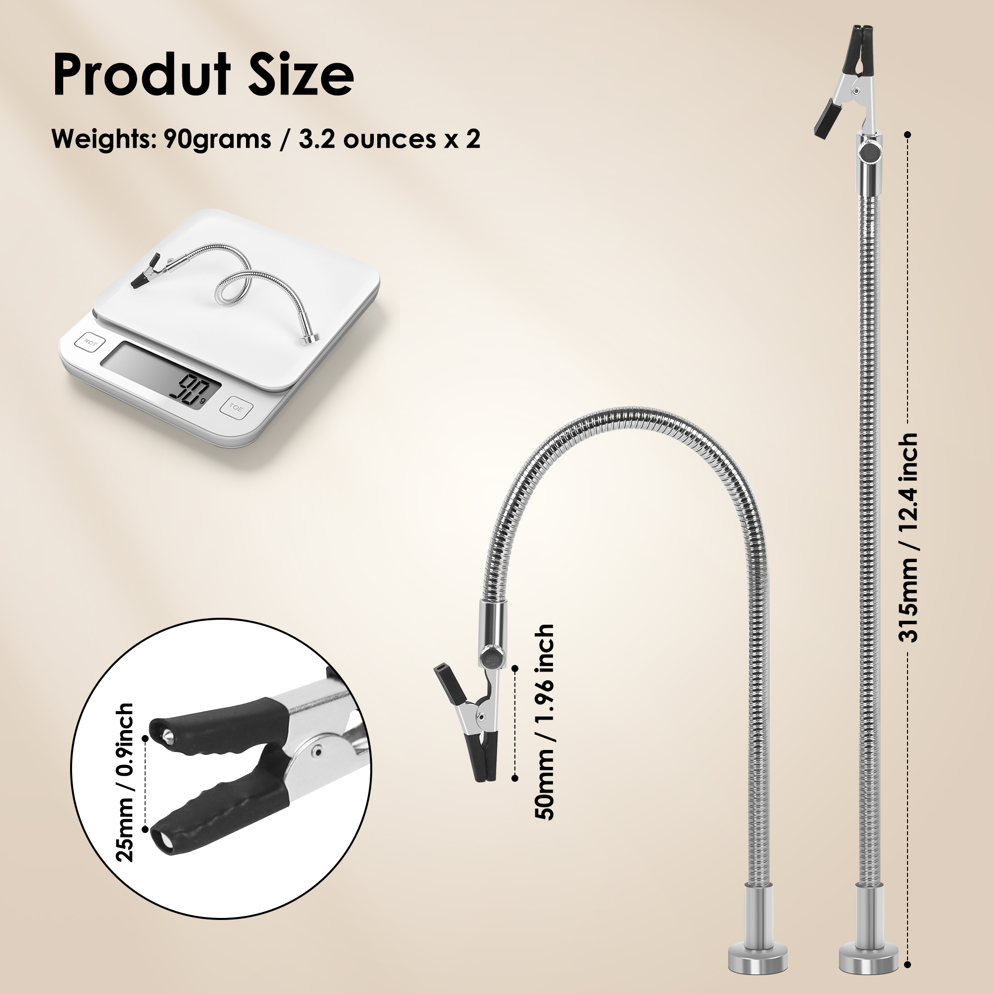 NEWACALOX Magnetic Mini Soldering Flexible Arm PCB Circuit Board Hoder Soldering Tool for Jewelry Making/Electronic Repair