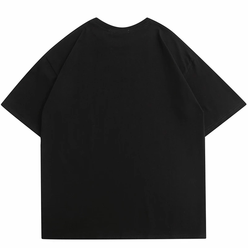 Punk aphex twin print camiseta oversize hip hop streetwear harajuku t camisa goth verão topo de manga curta roupas de algodão y2k