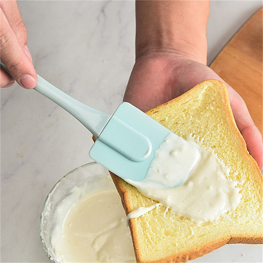 3 個ノンスティックシリコーンクリームスクレーパーパンケーキバタースパチュラミキサーオイルブラシ PP ハンドルケーキスパチュラキッチンベーキングツール