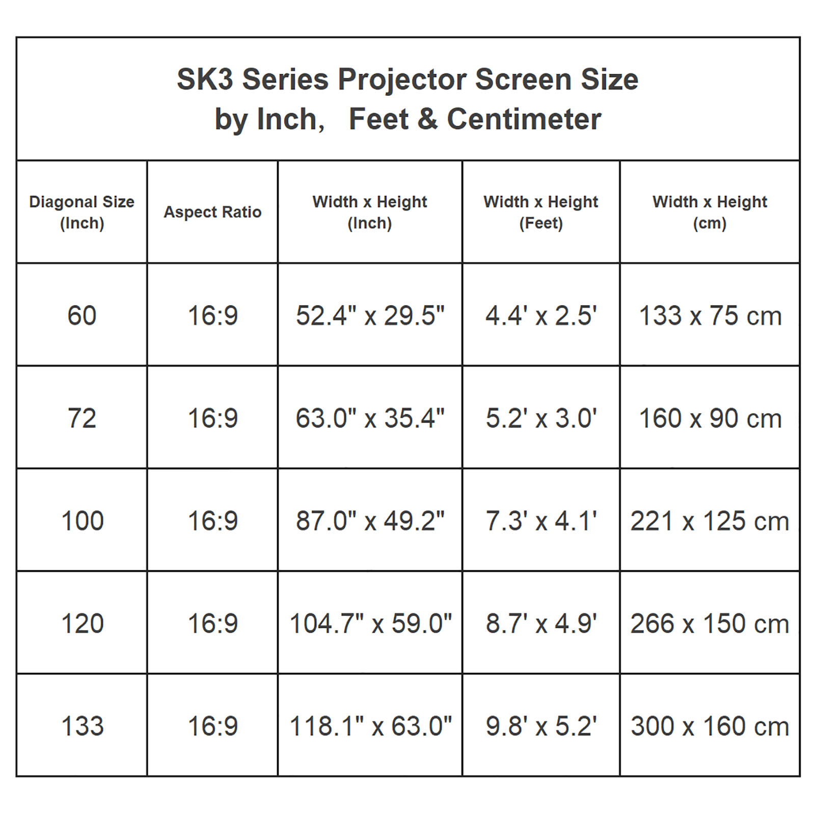 60 72 100 120 133 Inch Portable Projector Screen White Grid Anti-Light Reflective Cloth 4K 3D Projection Curtain for Home Office
