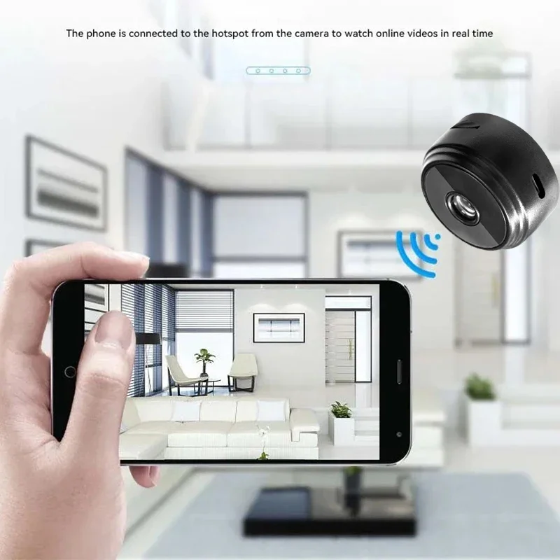 Mini caméra de surveillance sans fil A9, protection de sécurité, moniteur à distance, caméscopes vidéo WiFi, maison intelligente