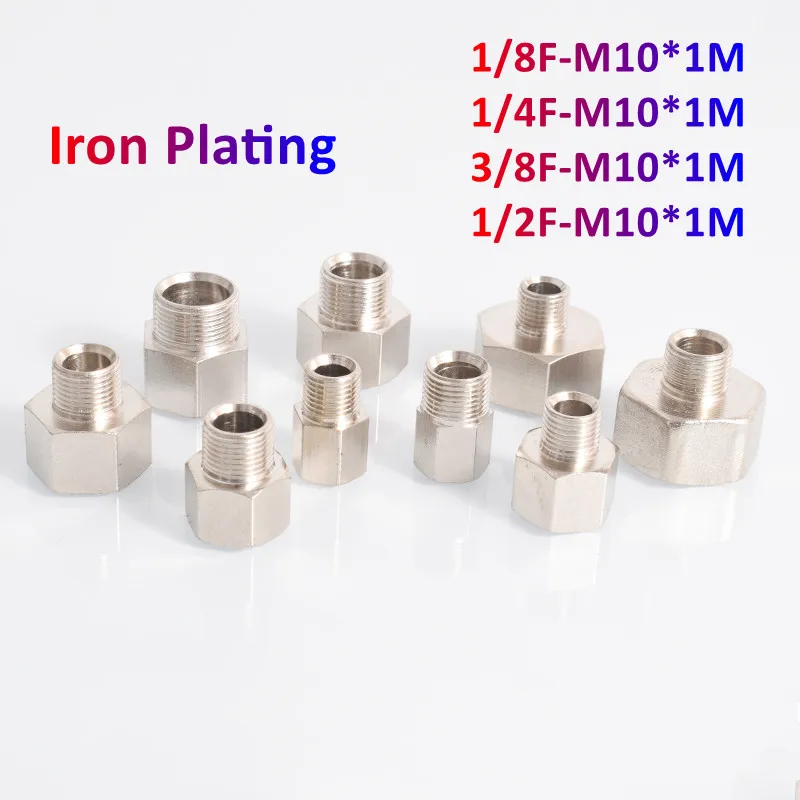 M14 * 1.5 M20 * 1.5 M10 16 22 ท่อทองเหลือง Hex หัวนม Quick Coupler อะแดปเตอร์ 1/8 1/4 1/2 เครื่องวัดความดันการแปลงข้อต่อทองแดง