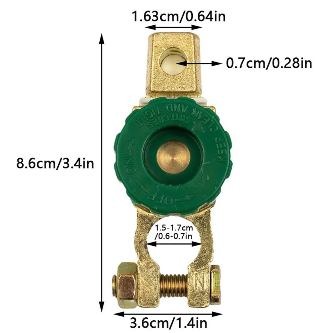 Universele Auto Top Post Batterij Schakelaar Quick Disconnect Cut-off Disconnect Isolator Schakelaar 6 V/12 V/24 V voor Auto Vrachtwagen Marine RV