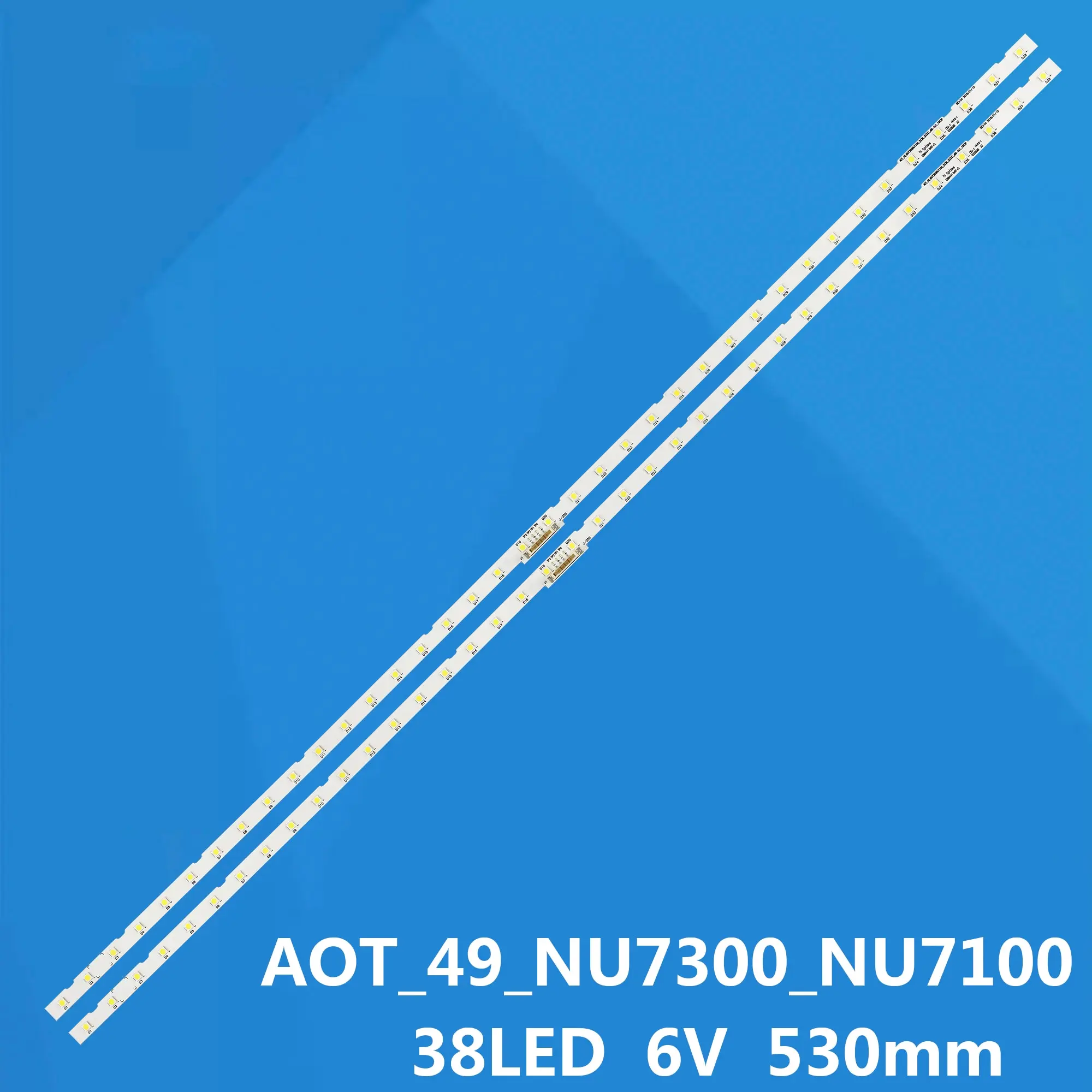 Taśma LED(2)Do Samsung UE49RU7300 UE49NU7105 UE49NU7105K UE49NU7670U UE49NU7020 UE49NU7400 BN96-45953A LM41-00630A LM41-00557A