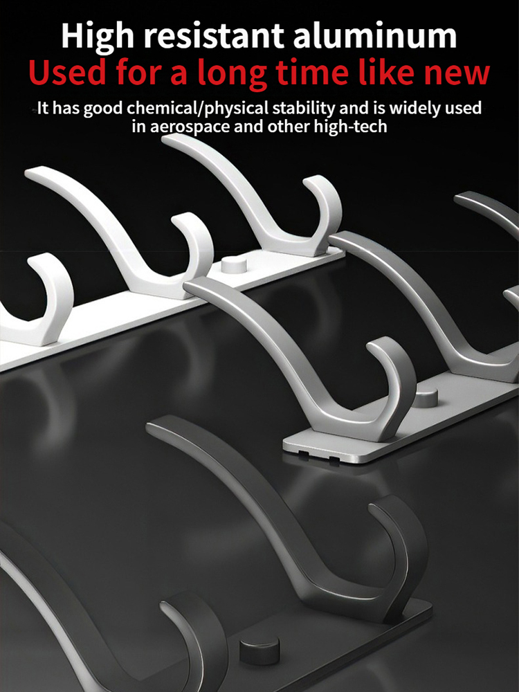 ไม่มีเจาะประตูด้านหลังตะขอแขวนผนังแขวนเสื้อผ้า Coat Hook Punch-ฟรีแขวนห้องนอนจัดเก็บห้องครัว Acce