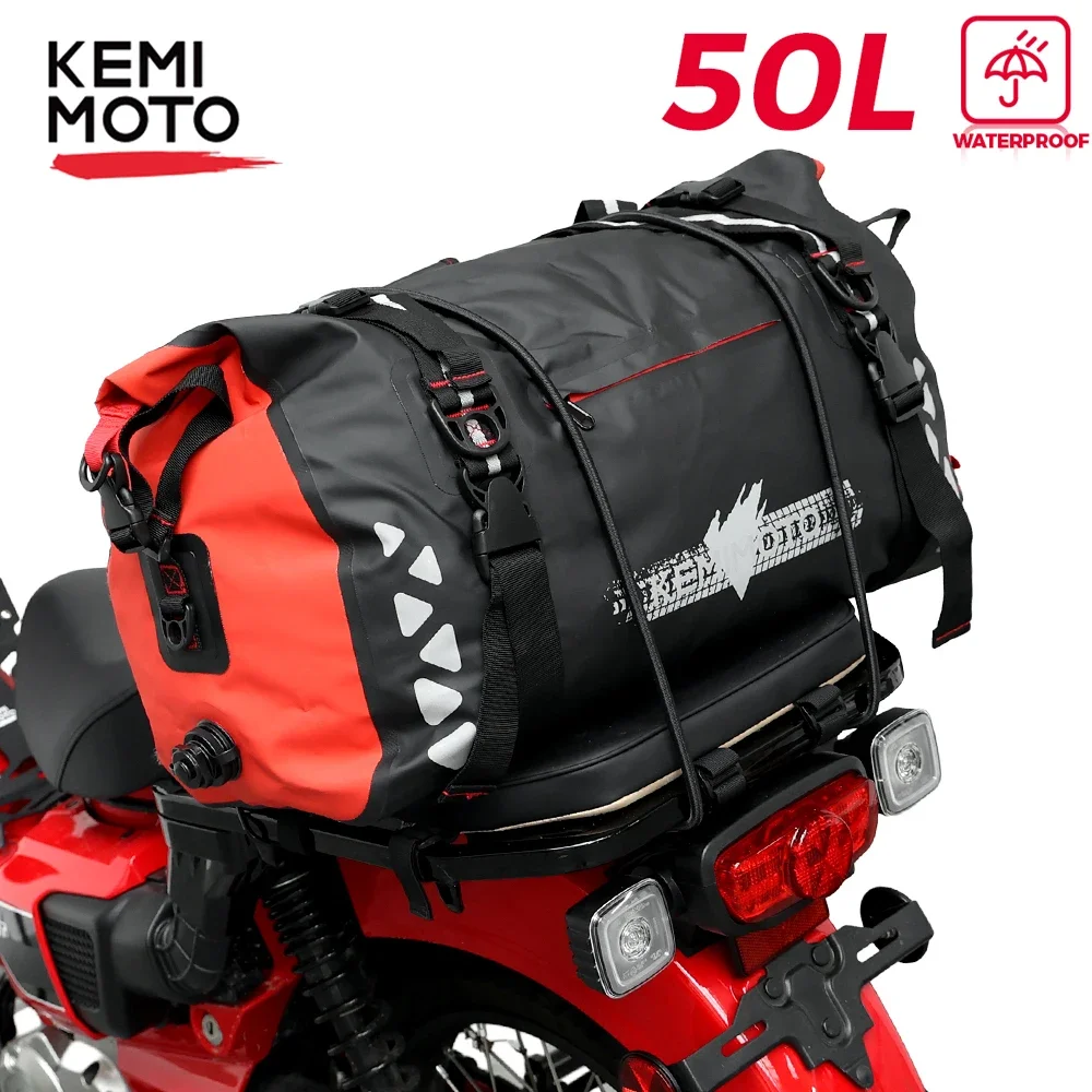 Bolsa para motocicleta, bolsa seca de PVC para exteriores, impermeable, 10L, 20L, 30L, 50L, hombro, bolsa, buceo, natación, senderismo, kits de viaje para conducir