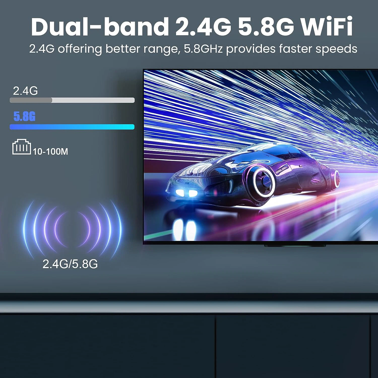 Mortal Q1S Versão Global Smart Android TV Box 4K Streaming Media player AllwinnerH313 BT Assistente de Voz H.265 Iptv 2.4G5GWifi