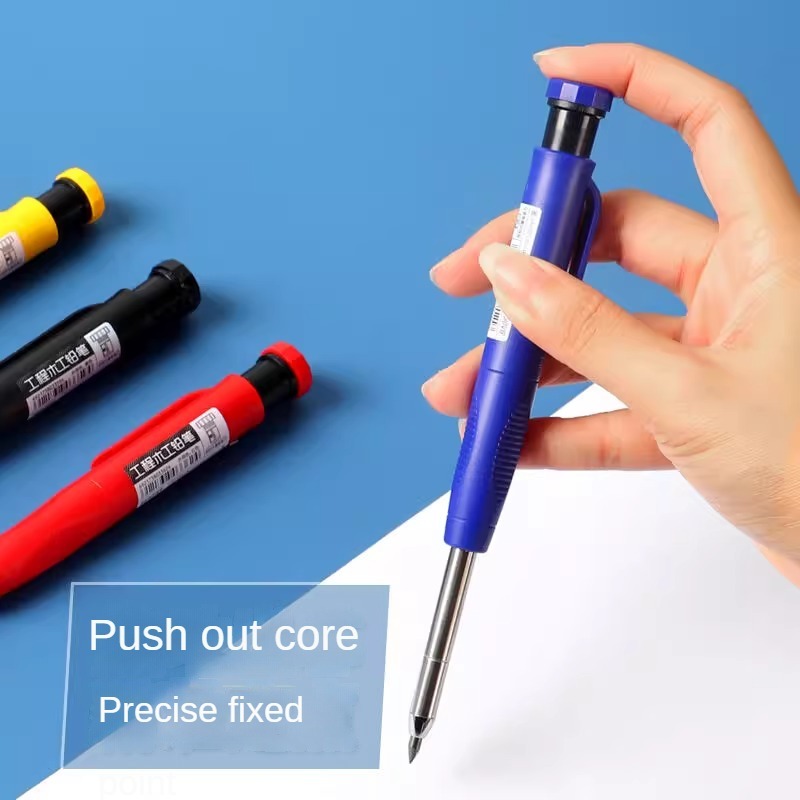 2,8 мм плотник механический карандаш с точилкой для деревообработки строительство длинная головка плотник карандаш милые канцелярские принадлежности