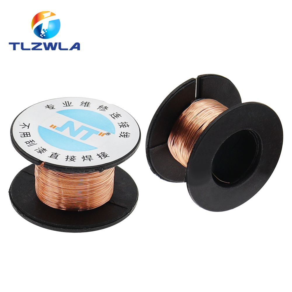 5PCS Soldering Wire 0.1mm PCB Link Jumper Wire Maintenance Jump Line for Mobile Phone Computer PCB Welding Repair Tools