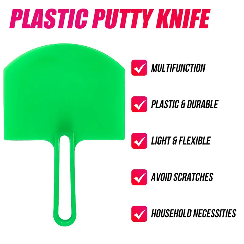 1Pc Curved Bucket Scoop Putty Knife Scraper Spackle Paint for Drywall Finishing Plaster Scraping Decals Patch Construction Tools