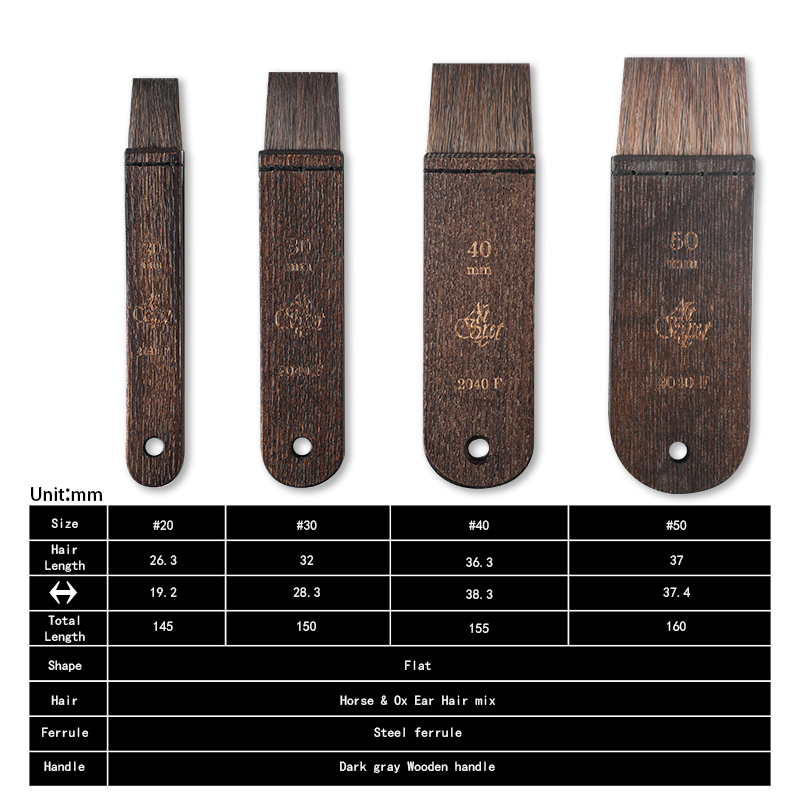 ArtSecret Miễn Phí Vận Chuyển 2040F 2040FB Gà Tuyết Vẽ Tranh Màu Nước Bàn Chải Pony Hỗn Hợp Bò Bông Tai Tay Cầm Gỗ Nghệ Sĩ Công Cụ Gouache