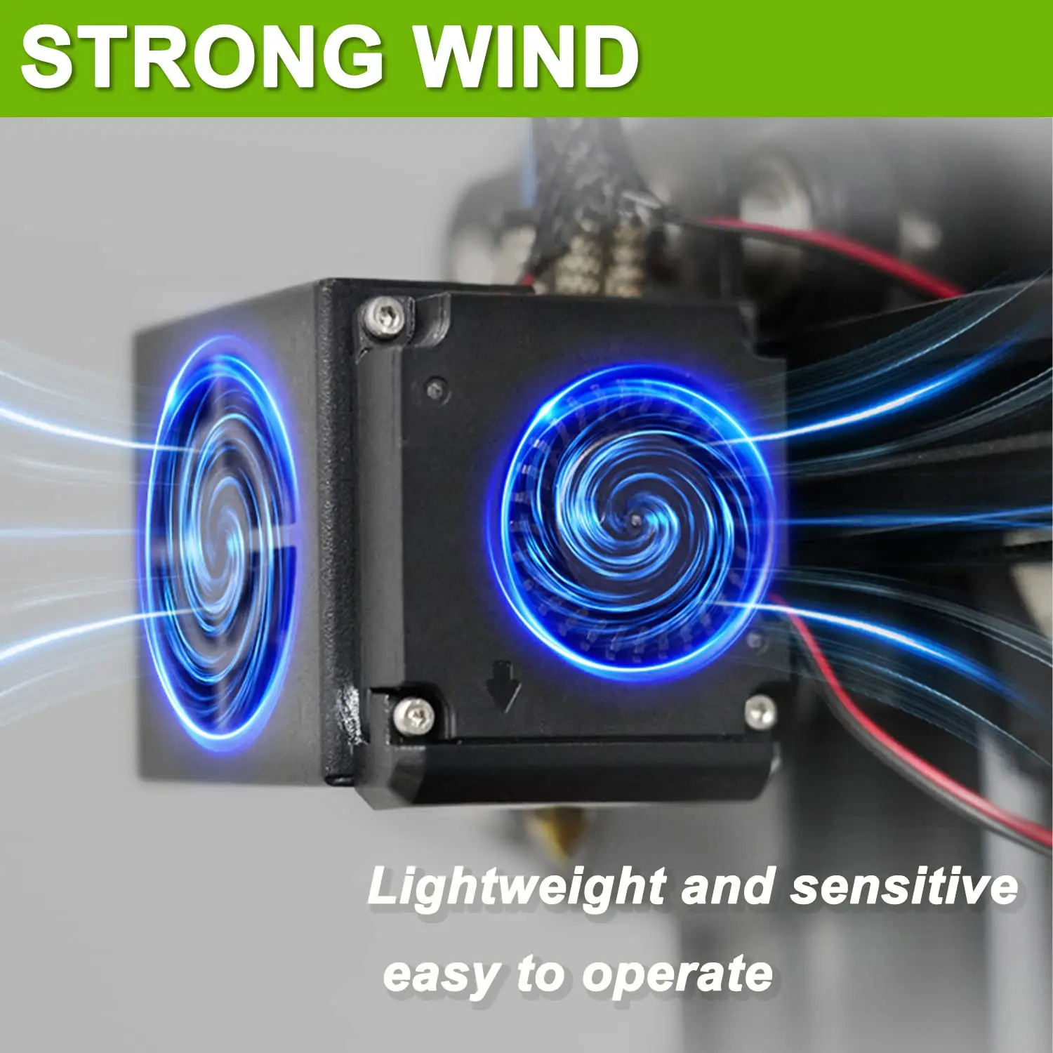 CREALITY Original 4010 Fans DC 24V Extruder Hot End Fan and DC 24V Turbo Fan for Creality Ender 3 / Ender 3 Pro 3D Printer