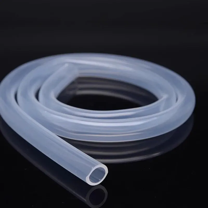Tubo de silicone transparente de qualidade alimentar de 5m (6/8/8/10mm), mangueira de borracha flexível para jardim/aquário.