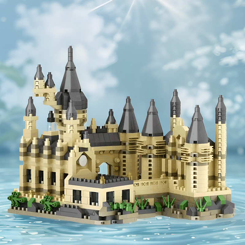 1563. Zeer realistische Magic Academy-bouwsteenset bevat prachtige ontwerpen van toren, bibliotheek en klaselementen en Su