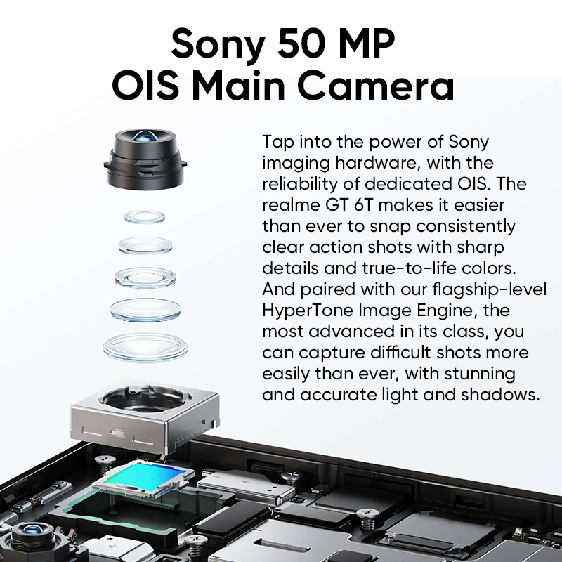 Global Version realme GT 6T 5G Smartphone 6000nit Hyper Display 120W SUPERVOOC Charge Snapdragon 7+ Gen 3 5500mAh Akku 50MP