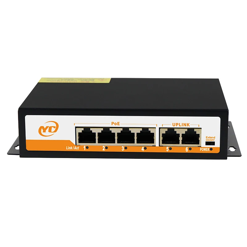Neuer POE RJ45 Ethernet Switch SFP 48V mit für 802.3af/at Uplink Unmanaged Plug and Play, für IP-Kamera/NVR