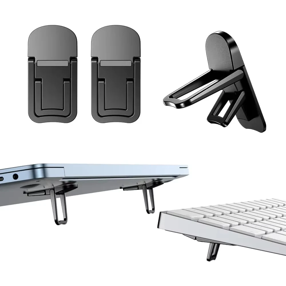 Soporte de refrigeración vertical ajustable de 2 uds, adecuado para portátiles, tabletas, soportes plegables para portátiles, soportes para portátiles