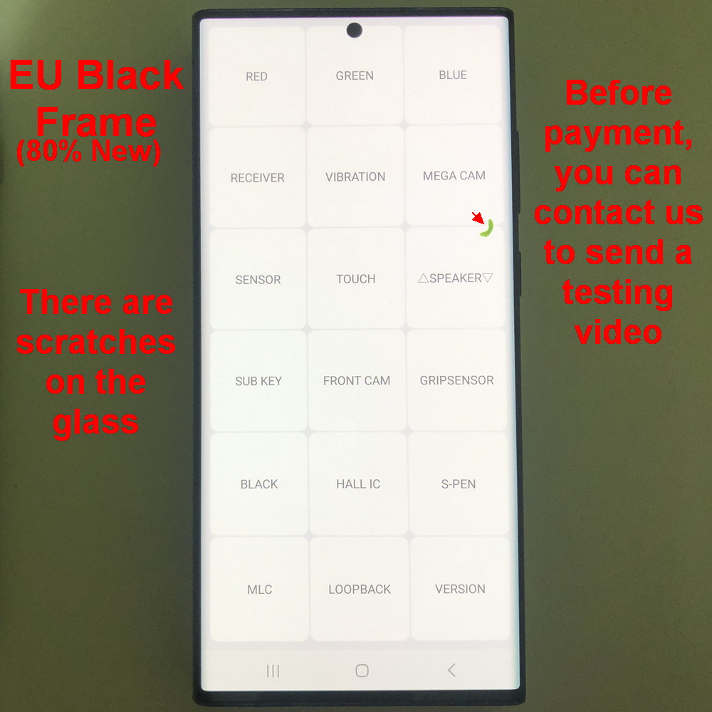 Con defectos Amoled para Samsung Galaxy S22 Ultra 5G S908U S908 S908B pantalla LCD MONTAJE DE digitalizador con pantalla táctil 100% prueba