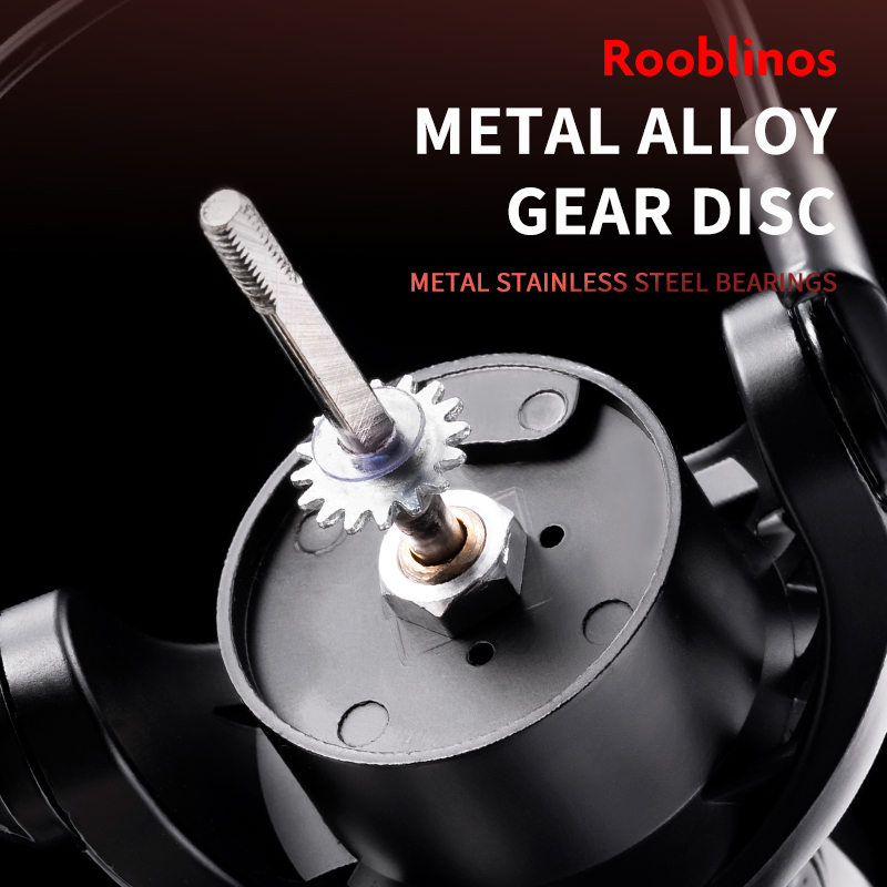 ROOBLINOS HT Spinning Angelrollen für Salzwasser Süßwasser Metallspule links/rechts austauschbare Forelle Karpfen Angelgerät