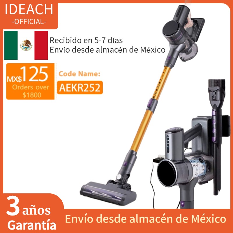 Potente aspiradora de mano inalámbrica para el hogar, fuerte succión de 30kPa, escoba eléctrica Vertical, limpiador inalámbrico con iluminación LED