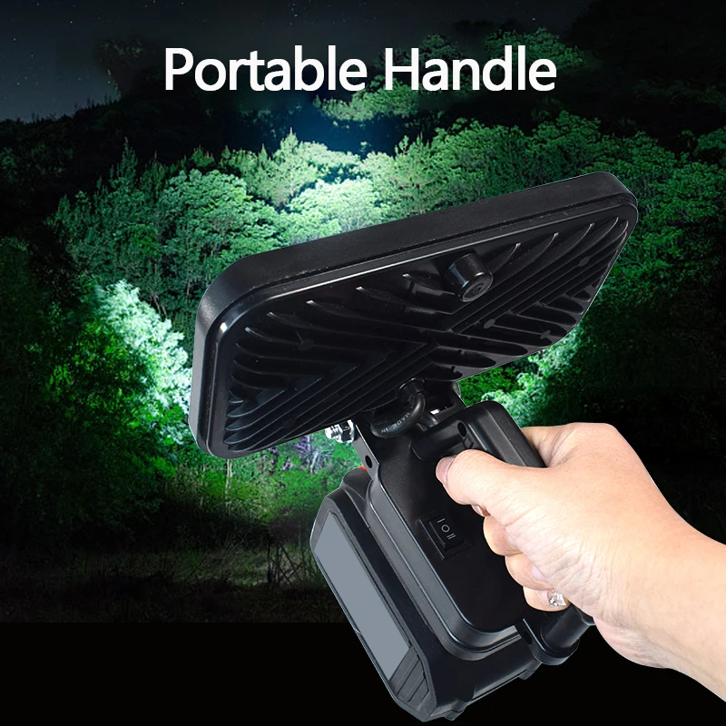 3/4/5/8 in Lithium Battery Working Light LED Floodlight Flashlight Suitable For Makita14.4-20V BL1830 BL1840 Carry Handles Lamp