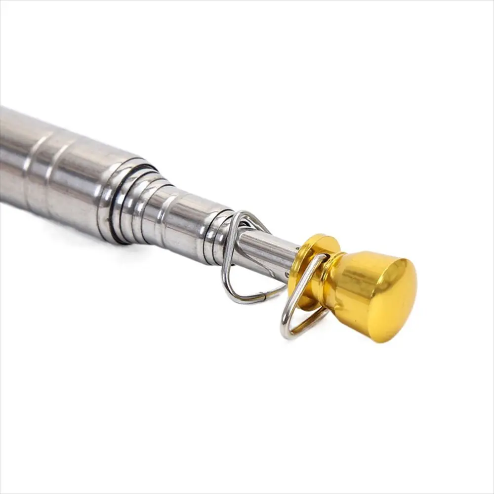 Tourist Stainless Steel Pole Flag Portable Handheld Telescopic Flag Pole Sponge Handle Tour Guide Flagstaff Teachers
