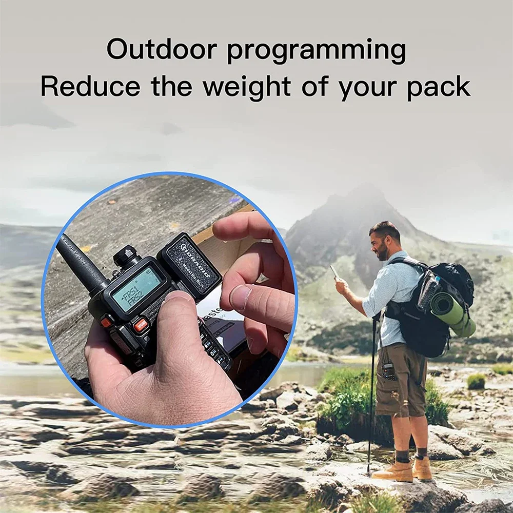 Walkie-talkie inalámbrico, programador para teléfono, PC, Bluetooth, programación para BF, UV-5R, Radio, varios modelos, sin Cable de problema de controlador