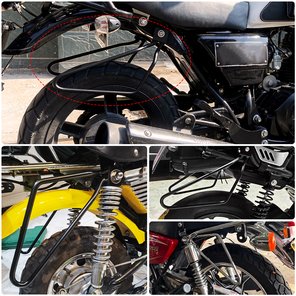 Motorcycle Saddlebag Support Bar Bracket Mount For Harley Sportster 883 Iron XL883N Dyna Fat Bob