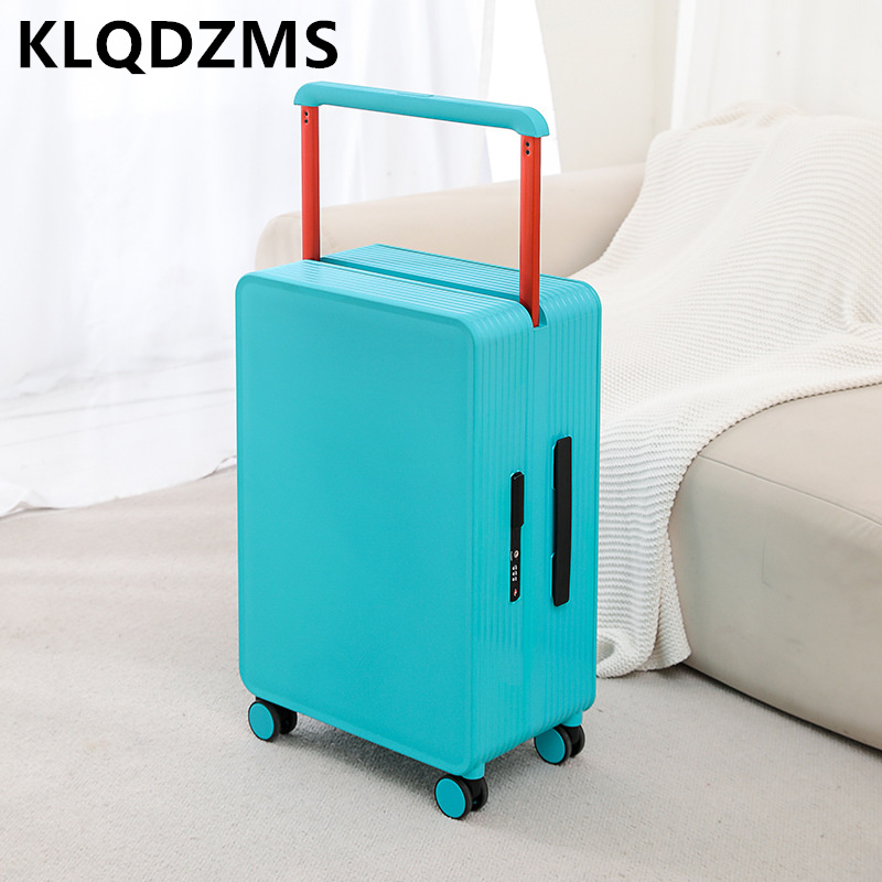 KLQDZMS-Mala de Viagem para Homens e Mulheres, Bagagem Universal de Rolamento de Rodas, Embarque Robusto, Estojo para PC, 20 "24"