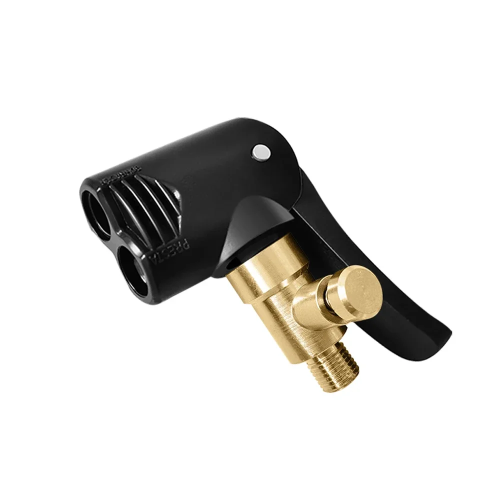 2-In-1 Bicycle Pump Nozzle Hose Adapter Inflatable Pump Motorbike Air Chuck Inflator Valve Connector Adapter Auto Accessories