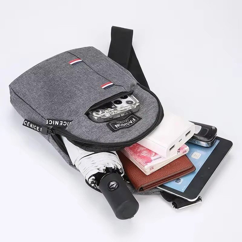Sac à bandoulière de grande capacité pour hommes, sac de poitrine One initié, sports de plein air et loisirs, mode, petit sac initié, grands puzzles