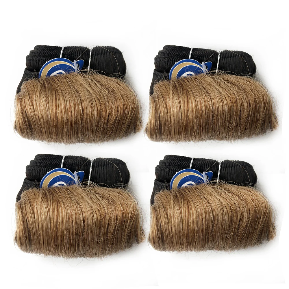 Bouncy encaracolado 100% pacotes de cabelo humano 1b 27 30 99j borgonha colorido pacotes extensões de cabelo indiano remy cabelo 4 pacotes