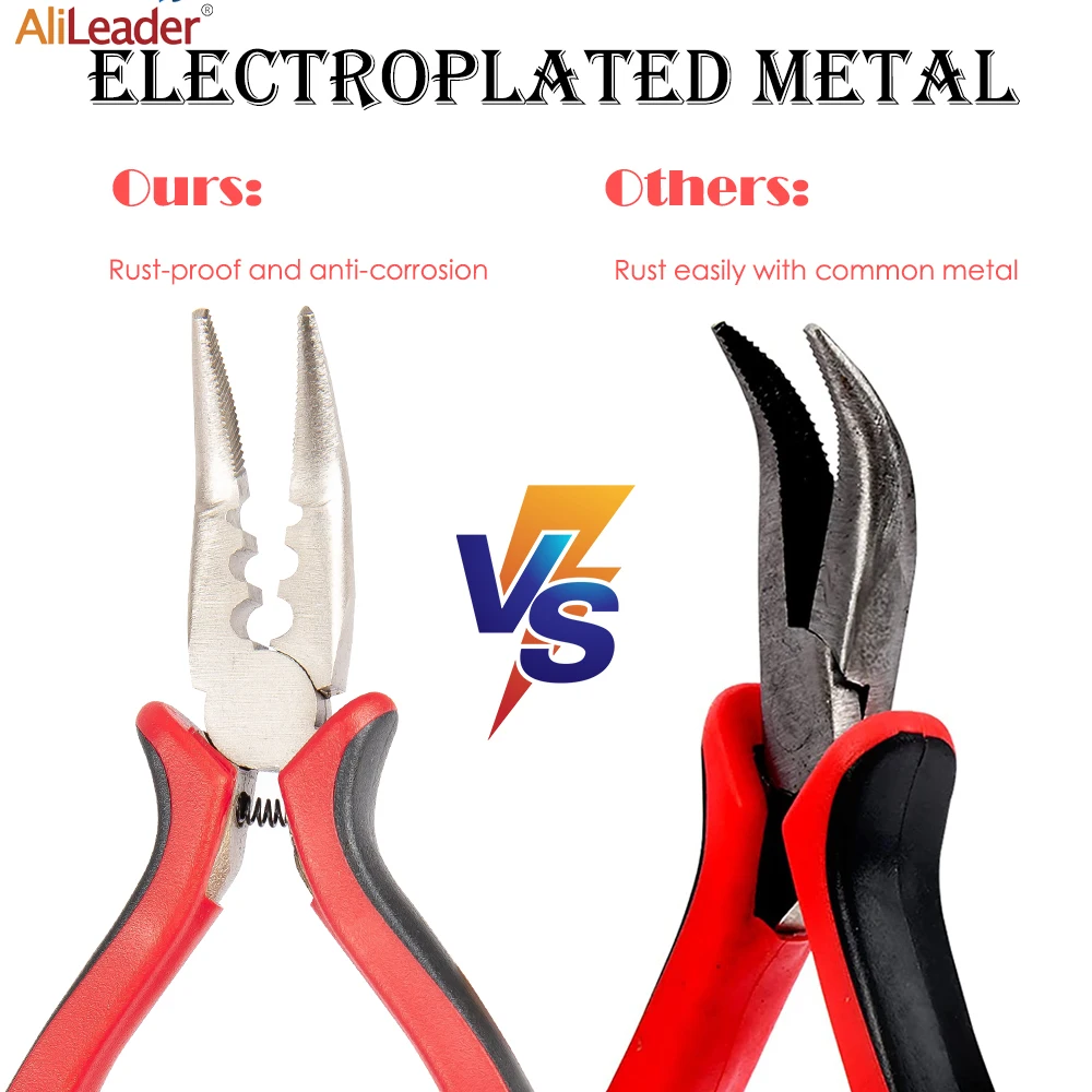 Alicates de punta curva para extensiones de cabello, herramientas profesionales para extensiones de cabello en forma de C, pinzas para extensiones de cabello, pinzas para quitar cápsulas