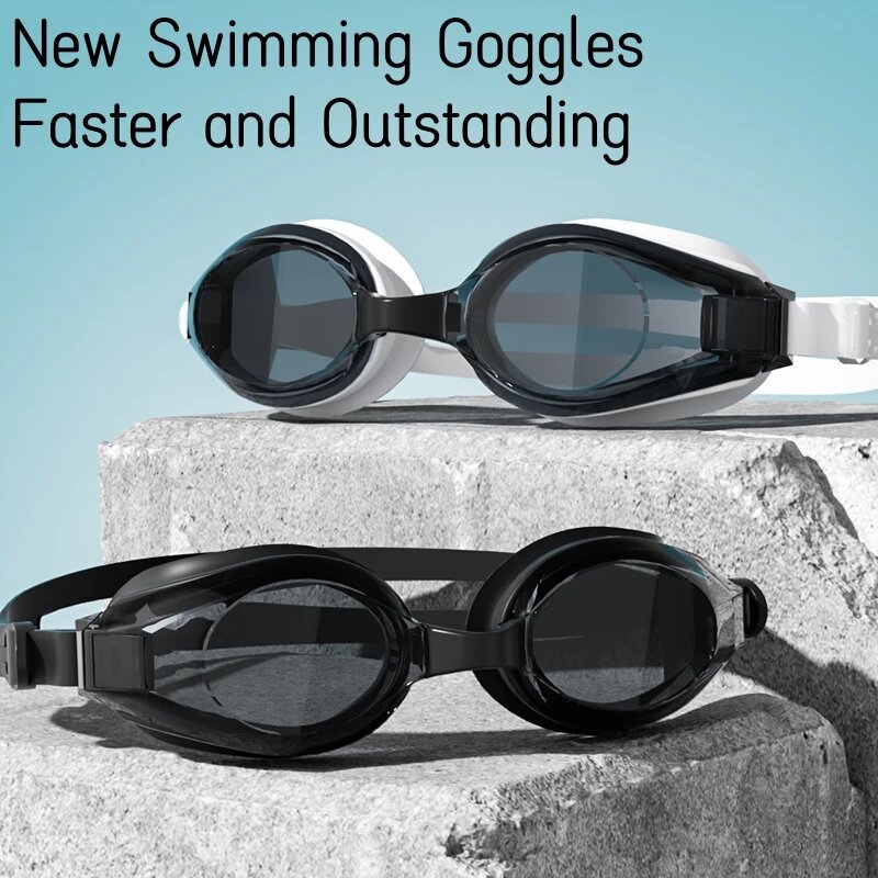 Schwimmbrille, professionelle wasserdichte Schwimmbrille, Antibeschlag, 100 % UV-Schutz, kein Auslaufen, für Erwachsene, Männer, Frauen, Jugendliche