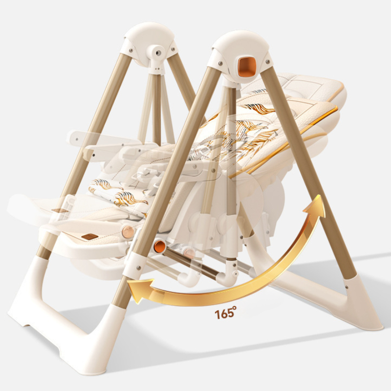 Eu Stock Baby Eetstoel Lichtgewicht Opvouwbare Kinderen 2-In-1 Schommelstoel Draagbare High-View Baby Eetstoel