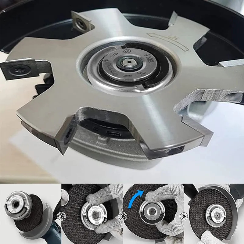 M14 Angle Grinder Quick Release Self-Locking Grinder Pressing Plate Flange Nut Power Chuck