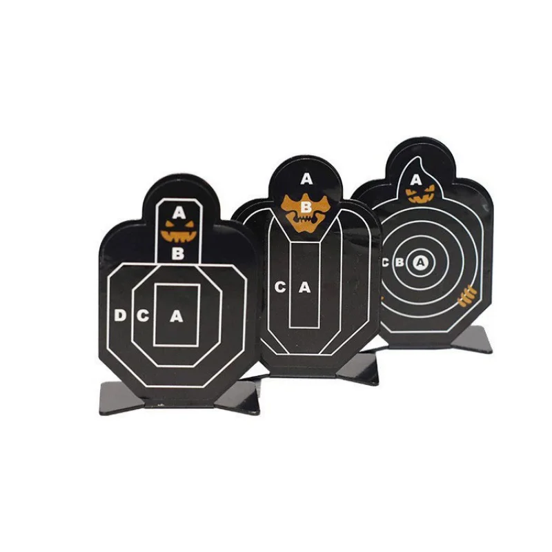 Objetivo de acero inoxidable de 3 piezas para personas pequeñas, objetivo de aleación de metal para practicar tiro