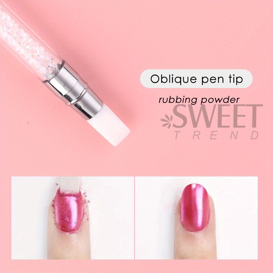 Pluma artística de uñas de silicona de doble cabezal, pluma para esculpir flores, barra de pegamento ajustable, cepillo para en relieve, herramientas profesionales de manicura