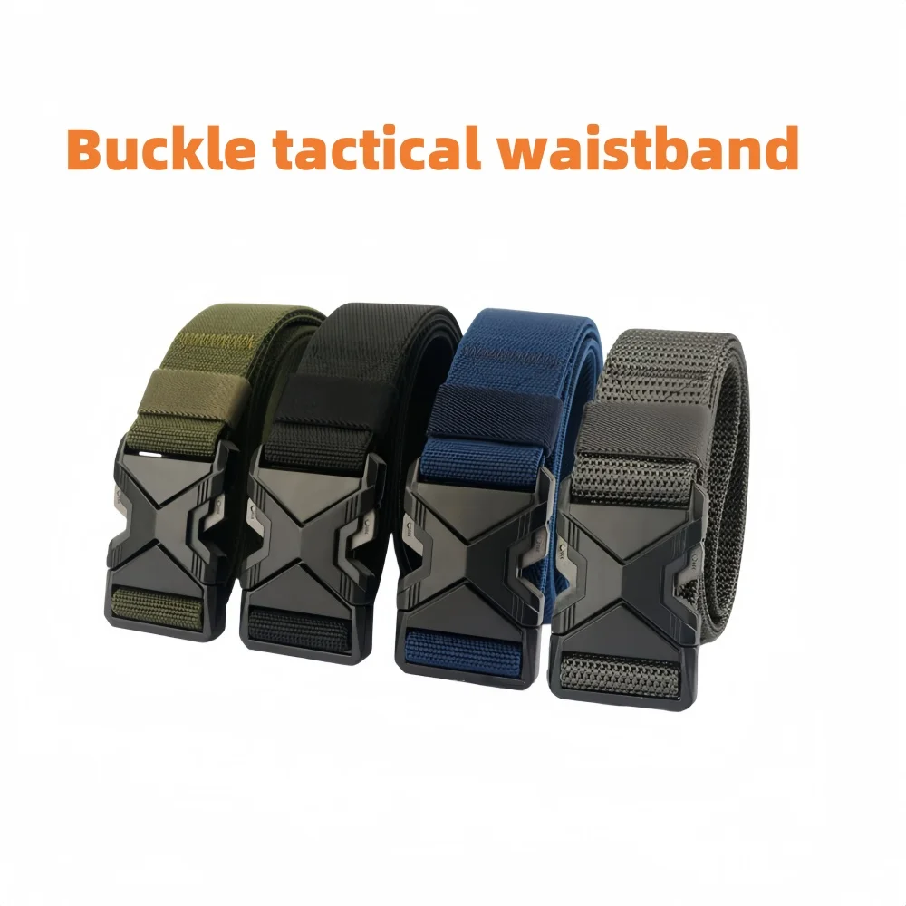 1pc cinto esportivo tático masculino, fivela de liberação rápida ajustável multiuso treinamento ao ar livre cinto de montanhismo para presente ideal