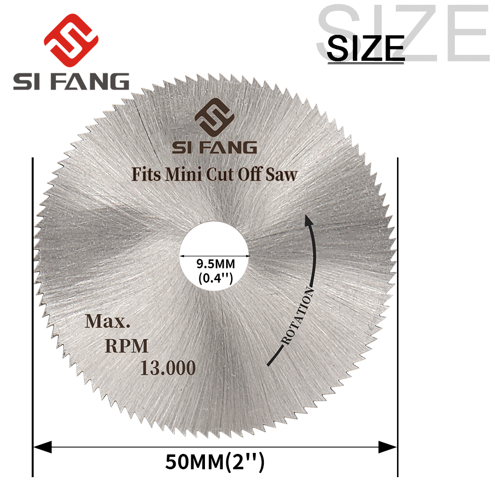 50 mm 2 Zoll HSS Holzbearbeitung Mini Kreissägeblatt Kunststoff Trennscheibe Allzweck für Holz