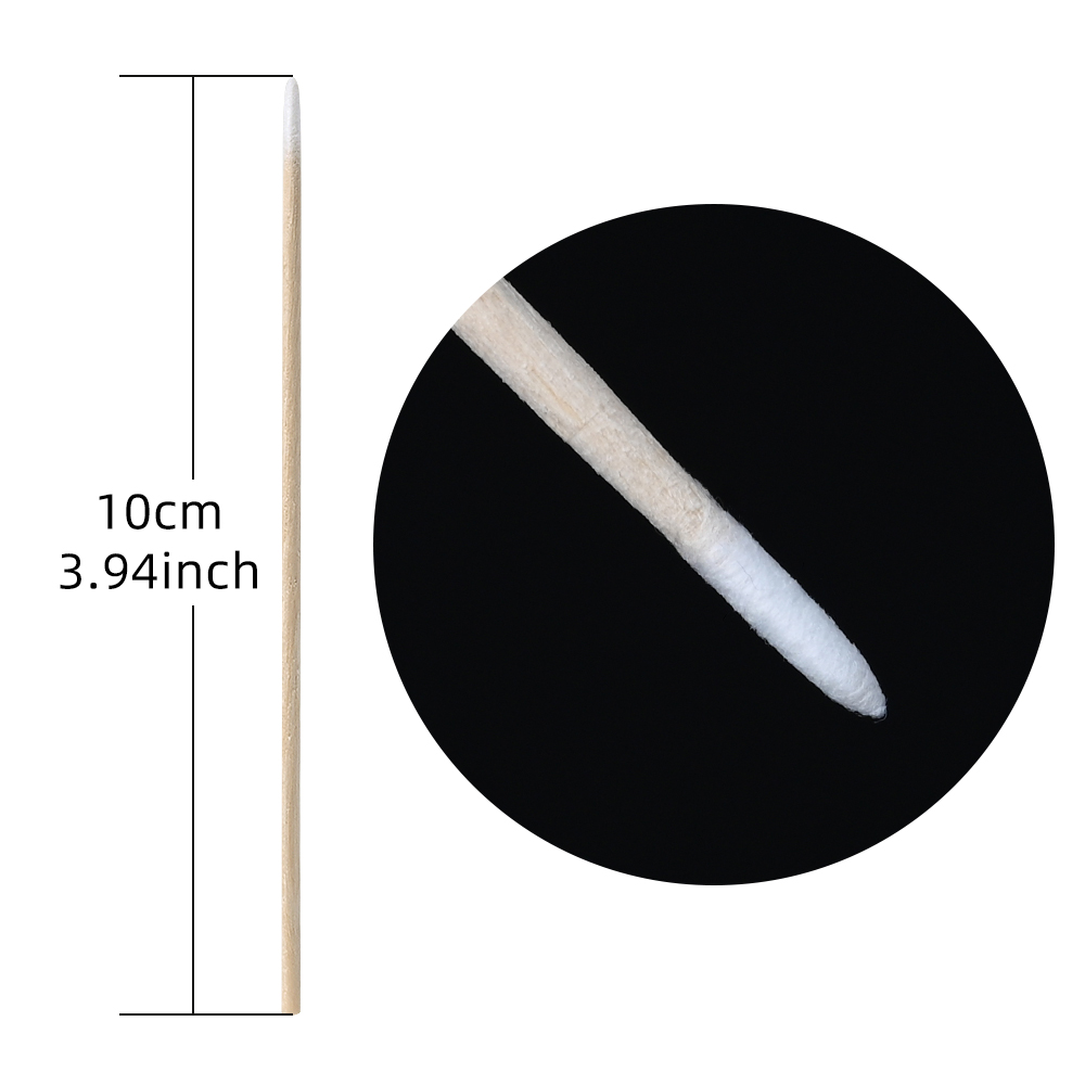 1000/500/100 pezzi mini arancione manico in legno tamponi di cotone pulizia di alta qualità orecchie sopracciglio labbra cotone 1 * sacchetto tamponi di cotone a punta