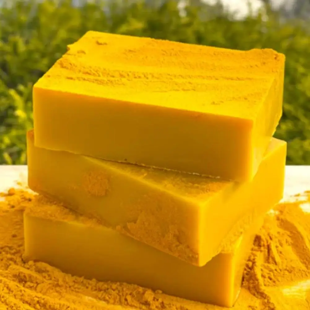 Kurkuma Zeep Gezicht Reiniging Anti Acne Whitening Huid Lichter Gezicht Verwijderen Puistjes Lichter Gember Handgemaakte Zeep