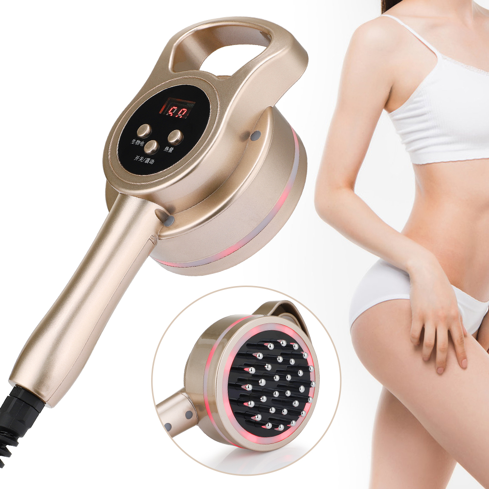 Elektrische Meridian Pinsel Körper Abnehmen Heizung Schaben Massage Anti Cellulite Fatburner Mikrostrom Guasha Lymphdrainage
