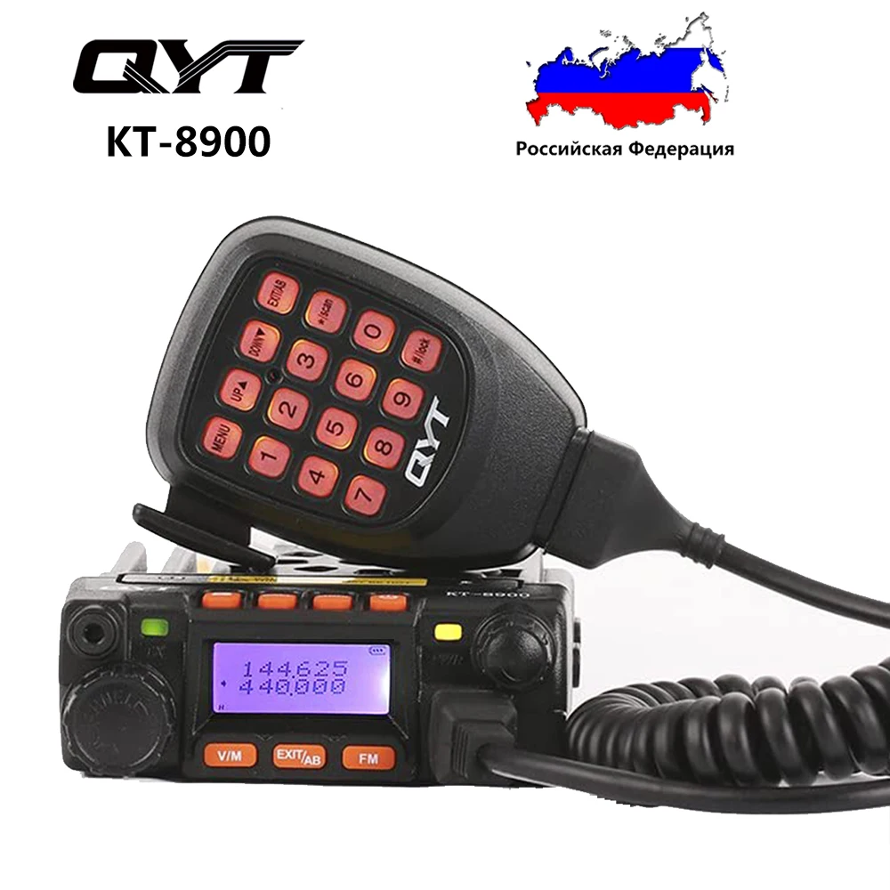 QYT KT-8900 Mini 25-Watt Dualband-Mobiltransceiver, UKW 136-174/UHF 400-490 MHz Autoradio