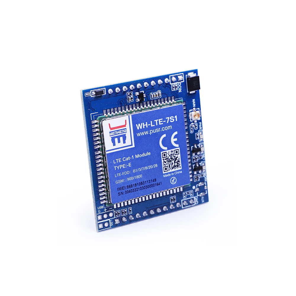 WH-LTE-7S1-E Dip Type Lte Kat 1 Module 4G Uart Ttl Seriële Poort Gsm Converter
