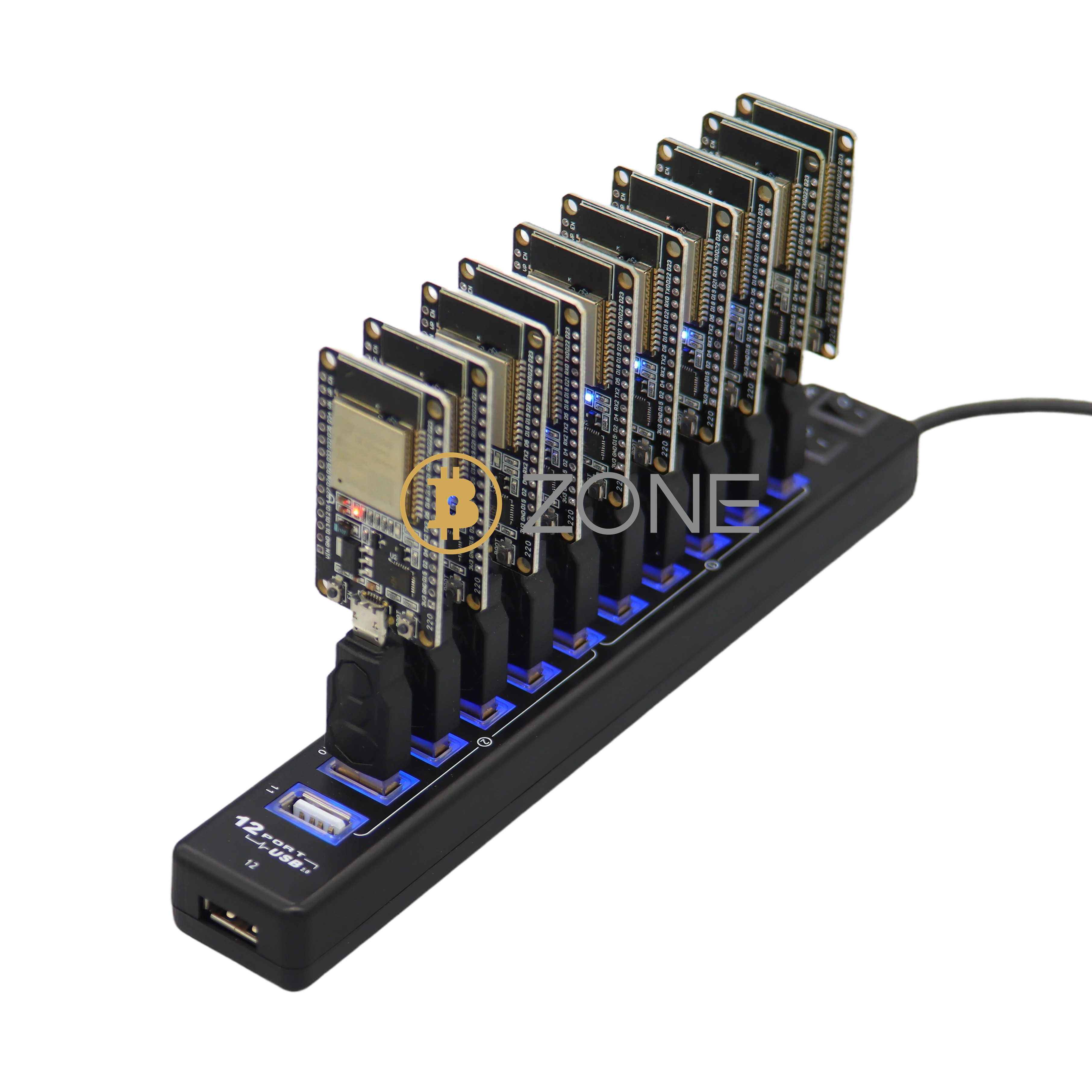 Bitcoin NerdMiner 550KH/S BTC Solo Miner Hub 10 portas Nerd Miner V2 Estação 2024 Última solução de mineração de criptografia Win 3.125 BTC